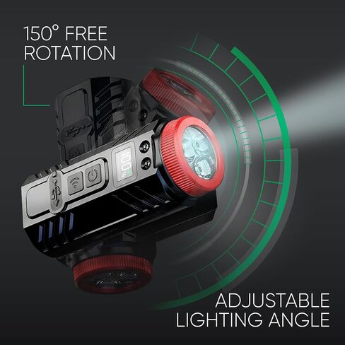 Rechargeable Headlamp, 350LM Wide Beam LED Head Light in Kuwait