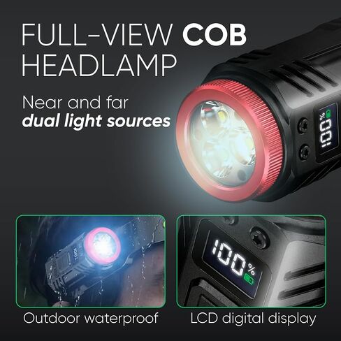 Rechargeable Headlamp, 350LM Wide Beam LED Head Light in Kuwait