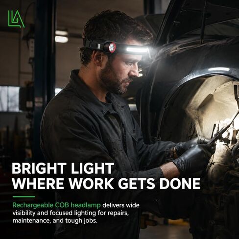 Rechargeable Headlamp, 350LM Wide Beam LED Head Light in Kuwait