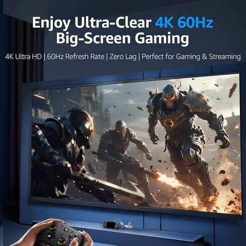 JEMDO Switch 2 HDMI Adapter Dock Station(3 Ports),4K@60Hz,HDMI 2.0 & 18Gbps,PD 100W & USB 3.0,Portable USB C to HDMI Travel Dock for TV Compatible with Nintendo Switch 2(Only Below V21.0.0)/OLED/2017 in Kuwait