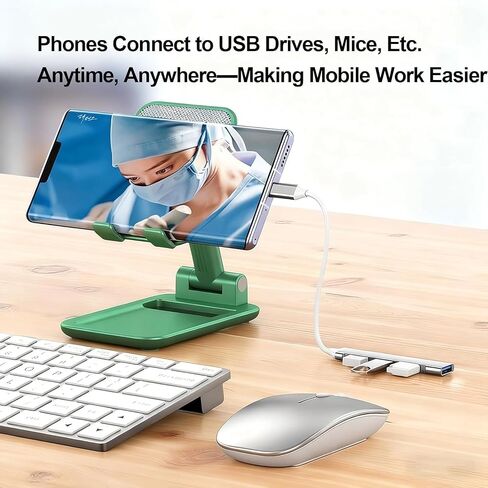 1-Pcs USB C to USB Hub Multiport Adapter,4 Port Adapter for Laptop Desktop and PC Expansion - Grey in Kuwait