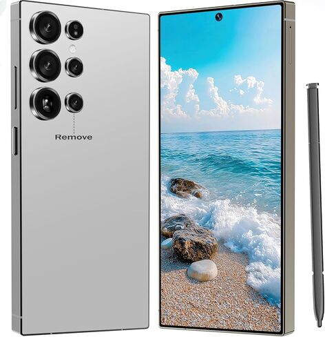 I24 Ultra Unlocked Cell Phone, 6800mAh Long Battery Life Smartphone,Built in Pen,6.8" HD Screen 8+256GB Unlocked Phones,5G/Dual SIM/Fingerprint Unlock/Face ID (Sky Blue) in Kuwait