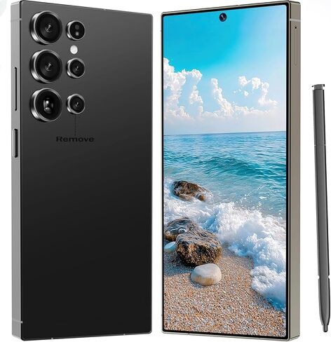 I24 Ultra Unlocked Cell Phone, 6800mAh Long Battery Life Smartphone,Built in Pen,6.8" HD Screen 8+256GB Unlocked Phones,5G/Dual SIM/Fingerprint Unlock/Face ID (Sky Blue) in Saudi Arabia