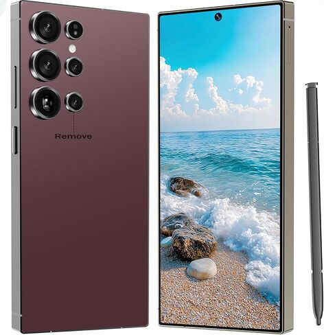 I24 Ultra Unlocked Cell Phone, 6800mAh Long Battery Life Smartphone,Built in Pen,6.8" HD Screen 8+256GB Unlocked Phones,5G/Dual SIM/Fingerprint Unlock/Face ID (Sky Blue) in Saudi Arabia