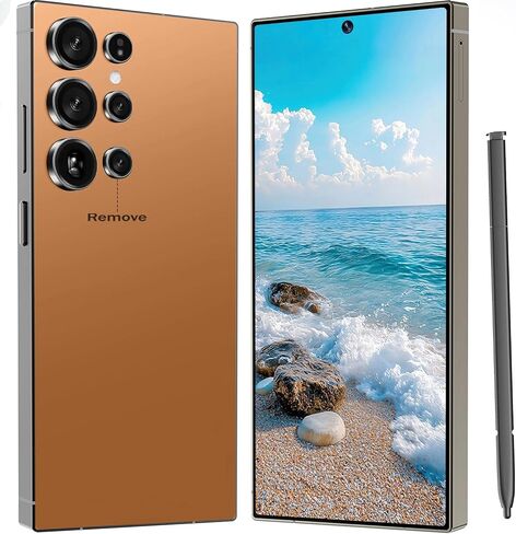 I24 Ultra Unlocked Cell Phone, 6800mAh Long Battery Life Smartphone,Built in Pen,6.8" HD Screen 8+256GB Unlocked Phones,5G/Dual SIM/Fingerprint Unlock/Face ID (Sky Blue) in Saudi Arabia