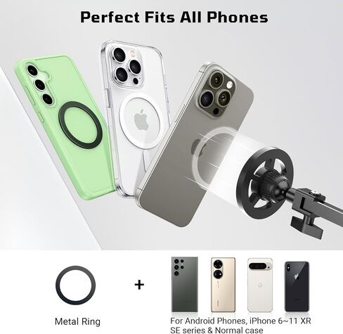 Kefotic Floor Magnetic Phone Holder for Bed Laying Down, Adjustable Bedside Phone Stand for iPhone Magsafe, Headboard Cell Phone Mount for Reading in Kuwait