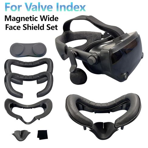 For Valve Index magnetic widening PU leather mask replacement stand, light-blocking nose pad VR accessories Anti-Leakage Nose Guard Lens Cover Pressure-Relief VR Face Bracket (2) in Kuwait