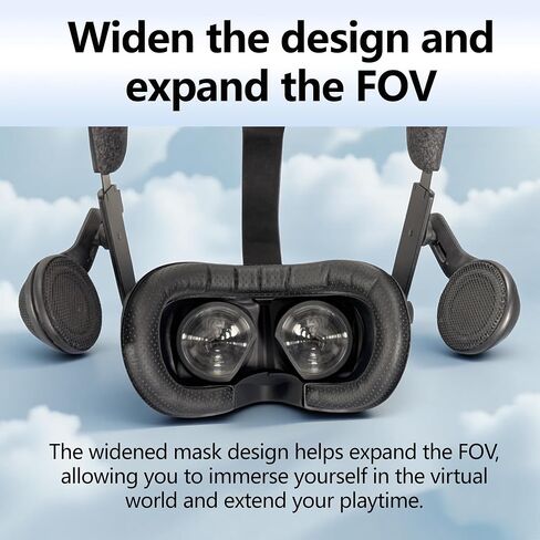 For Valve Index magnetic widening PU leather mask replacement stand, light-blocking nose pad VR accessories Anti-Leakage Nose Guard Lens Cover Pressure-Relief VR Face Bracket (2) in Kuwait