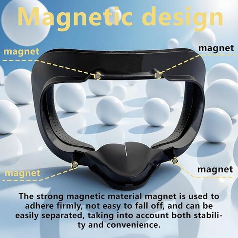 For Valve Index magnetic widening PU leather mask replacement stand, light-blocking nose pad VR accessories Anti-Leakage Nose Guard Lens Cover Pressure-Relief VR Face Bracket (2) in Kuwait