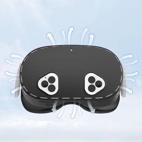 for Quest3S Silicone Cover, Front Shell Protective Sleeve Case Compatible with Quest 3s, VR Headset Protector Washable Sweatproof and Wear-Resistant in Kuwait