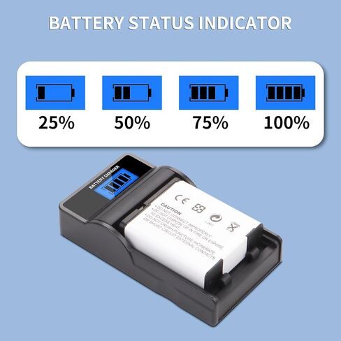 2-Pack NP-130 Battery, Slim LCD Charger for Cas NP-130 Exilim EX-10 EX-100 in Kuwait