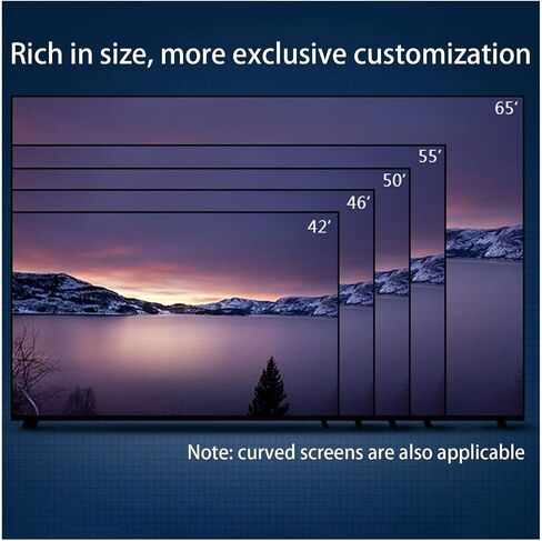 Anti Blue Light Anti Glare Screen Protector Fit Diagonal 27-75in TV/Desktop Monitor Reduce Glare Reflection and Eyes Strain Help Sleep Better (Color : HD Version Size : 42 inch 917516mm) (Matte in Kuwait