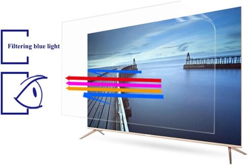Anti-Glare Screen Protector - Prevent Reflection of Windows Easy to Assemble Blue Light Filter Relieve Eye Fatigue for All Brand TV Size (Colour: HD Version Size: 42 Inch 917516 mm) (Matte Version 60 in Kuwait