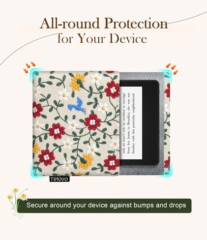 TiMOVO 6-7 Inch eReader Sleeve, Hummingbird Garden in Kuwait