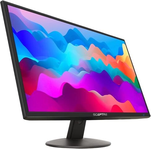 Sceptre E249W-19203R 24-inch FHD LED Gaming Monitor 2X HDMI VGA 75Hz Build-in Speakers, Machine Black in Kuwait