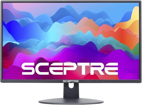 Sceptre E249W-19203R 24-inch FHD LED Gaming Monitor 2X HDMI VGA 75Hz Build-in Speakers, Machine Black in Kuwait