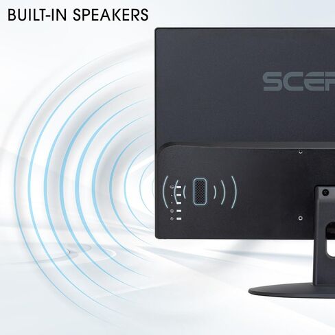 Sceptre E249W-19203R 24-inch FHD LED Gaming Monitor 2X HDMI VGA 75Hz Build-in Speakers, Machine Black in Kuwait