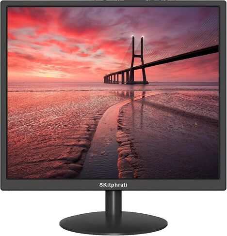 SKitphrati 19" Monitor Square Monitor 1280 X 1024 with 45% sRGB Color Correction and 5:4 Aspect Ratio, 75 Hz, VESA Mountable, VGA, HDMI, TN Panel in Kuwait