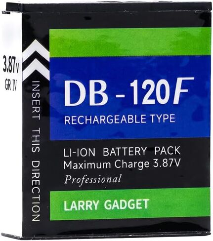 Larry DB-120 1900mAh Battery for Ricoh GR4 HDF – 3C Certified in Kuwait