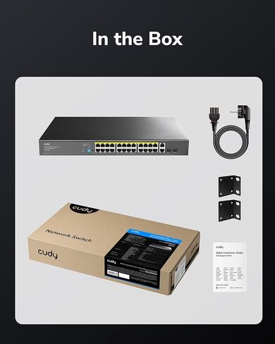 Cudy 26-Port Gigabit 24-Port PoE+ Unmanaged Ethernet Switch, GS1026PS2 in Kuwait