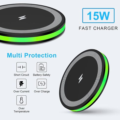 15W Wireless Charger Fast Charging Pad for Google Pixel 10 9A 9 8 7 Pro XL in Kuwait