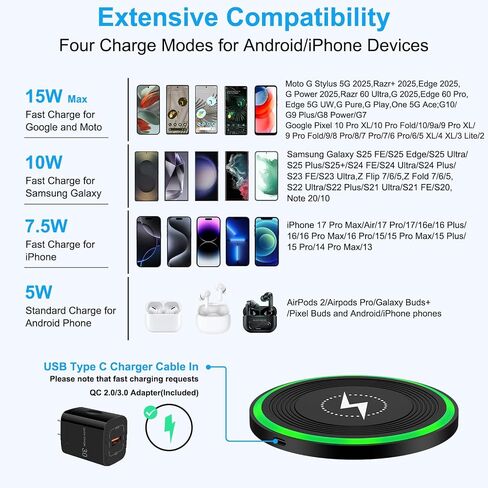 Wireless Charger Samsung Fast Charging Pad for Samsung Galaxy S26 Ultra in Kuwait