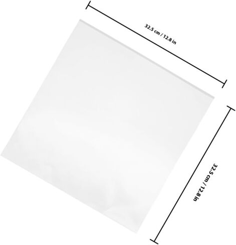 BESPORTBLE Vinyl Record Outer Sleeves Easy Sealing 25pcs Protective Plastic Covers with Self-Adhesive Design and Sturdy Material and Tear-Resistant Media Storage for Vinyl Record Lovers in Kuwait