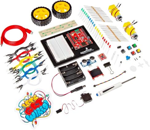 SparkFun Inventor’s Kit for MicroPython - SIK - RP2350 IoT RedBoard - 5 Guided Projects (16 Circuits) with Sensors - OLED - Motors - Robot Build - Solderless STEM Kit in Kuwait