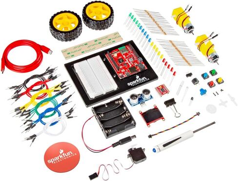 SparkFun Inventor’s Kit for MicroPython - SIK - RP2350 IoT RedBoard - 5 Guided Projects (16 Circuits) with Sensors - OLED - Motors - Robot Build - Solderless STEM Kit in Kuwait