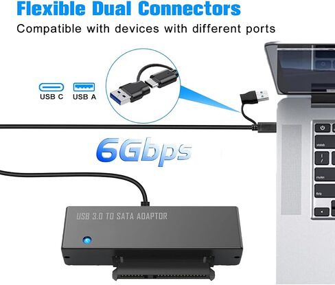 SATA to USB Adapter, Incompatible Power Supply, Use Your Own in Kuwait