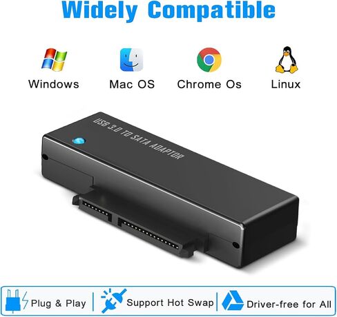 SATA to USB Adapter, Incompatible Power Supply, Use Your Own in Kuwait