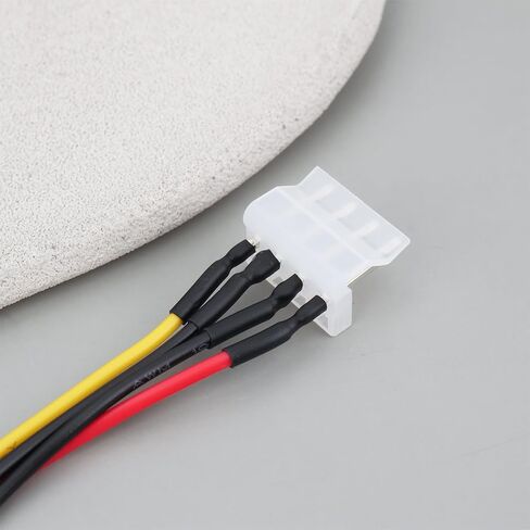 2Pcs 15 Pin SATA Male to 4 Pin PWM 83918 Floppy Power Connector Cable 20AWG 15CM Compatible with SATA Hard Drives in Kuwait