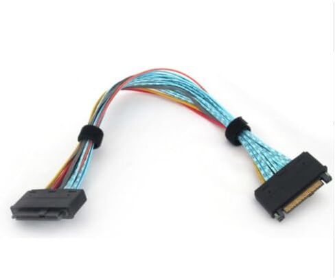 Micro SATA Cables SFF-8639 68 Pin U.2 Cable Extension - 12 Inch U.2 Extension Cable for High-Speed Data Transfer, Durable, Reliable SFF-8639 U.2 Cable Extension for PCIe Connections in Kuwait