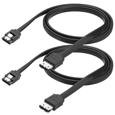 SATA to eSATA Cable, Copper Core with Locking Latch, 6Gbps SATA III Data Transfer Cord for HDD SSD Hard Drive Enclosure, External SATA to eSATA Converter Cable 100cm/3.3ft(2 Pack) in Kuwait