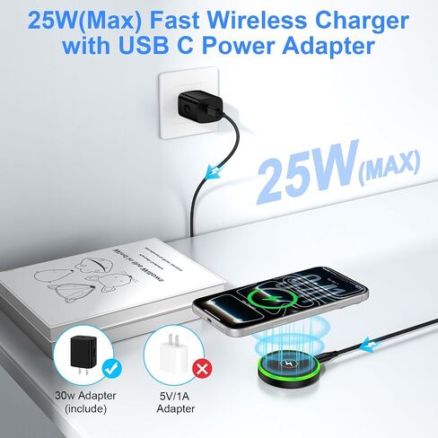 25W Magnetic Wireless Charger for Samsung Fast Charging Pad for Galaxy S26 in Kuwait