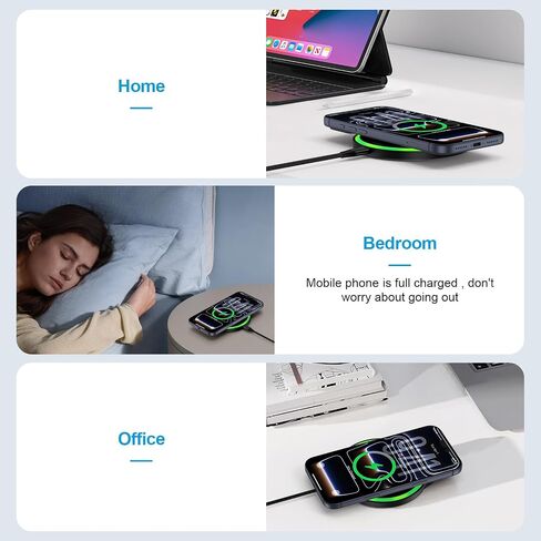 Wireless Phone Charger Station 15W Android Fast Charging Pad with Adapter in Kuwait