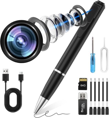1080P Mini Camera Spy Pen with 64GB in Kuwait
