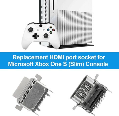 MOUDOAUER 1PCS HDMI Port Connector Socket Replacement for Microsoft for Xbox One S Slim Gaming Device Parts Accessories in Kuwait
