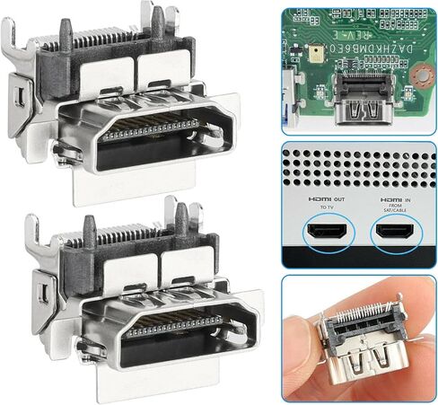 Metal HDMI Port Connector Socket for Microsoft for Xbox One S Slim in Kuwait
