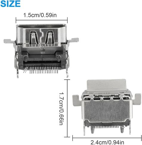 Metal HDMI Port Connector Socket for Microsoft for Xbox One S Slim in Kuwait