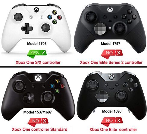 eXtremeRate Chrome Gold ThumbsGear Interchangeable Ergonomic Thumbstick + Replacement Buttons for Xbox One S, Xbox One X Controller in Kuwait