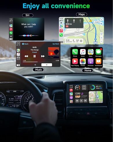 Wireless CarPlay and Android Auto Adapter, USB-A/C, 2-in-1 Compact Auto Kit in Kuwait