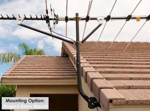 Channel Master Universal Antenna Mount - Sturdy Steel Adjustable Mount for Secure TV Antenna Installation, 1.5" Pole Diameter, Extends from 24"- 44", Weather-Resistant, 7" Wall Clearance in Kuwait