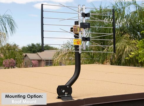 Channel Master Universal Antenna Mount - Sturdy Steel Adjustable Mount for Secure TV Antenna Installation, 1.5" Pole Diameter, Extends from 24"- 44", Weather-Resistant, 7" Wall Clearance in Kuwait