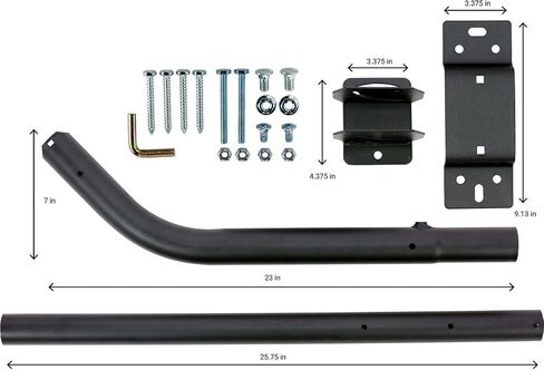 Channel Master Universal Antenna Mount - Sturdy Steel Adjustable Mount for Secure TV Antenna Installation, 1.5" Pole Diameter, Extends from 24"- 44", Weather-Resistant, 7" Wall Clearance in Kuwait