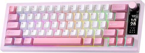 YUNZII IF68 Wireless Mechanical Keyboard (Pink,Candy Switch) in Kuwait