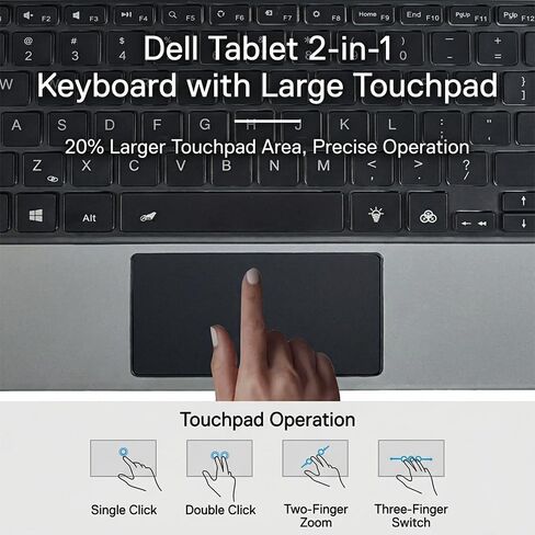 Dell Latitude 2-in-1 7210 7200 5285 5290 K16M Detachable Keyboard,Bluetooth in Kuwait