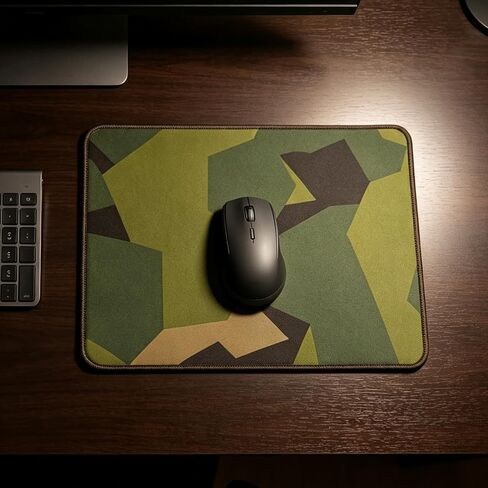MAUHOSO Gaming Mouse Pad, 12.6×10.6 Inch(320×270mm), Premium Smooth Cloth Surface, Non-Slip Natural Rubber Base, Stitched Edges Computer Mouse Mat for Office PC Laptop Gaming (camo, Small) in Kuwait