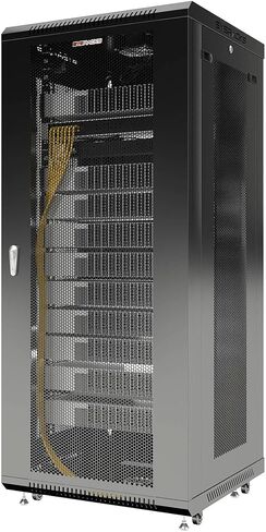 Sysracks 27U Server Rack Cabinet Enclosure | Locking Vented Doors | Network Equipment Rack for Data Centers, IT Rooms, Audio/Video Gear, and Home Offices | for Servers, Routers, Patch Panels in Kuwait
