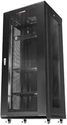 Sysracks 27U Server Rack Cabinet Enclosure | Locking Vented Doors | Network Equipment Rack for Data Centers, IT Rooms, Audio/Video Gear, and Home Offices | for Servers, Routers, Patch Panels in Kuwait
